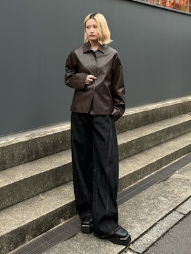 「Lui's（ルイス）のアイテム」を使った、mi-さん（レディース・156cm）の冬コーディネート