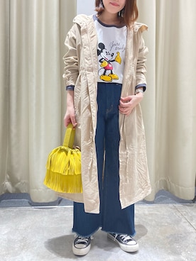 「ミッキーT」｜「アイテム（ブルゾン）」を使った、07ayumnさん（レディース・158cm）の冬コーディネート