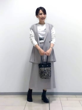 「デイリーカジュアル」｜「アイテム（その他）」を使った、achiさん（レディース・163cm）の秋コーディネート