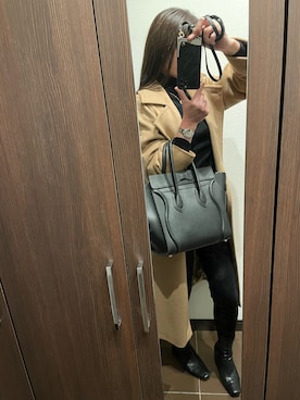 「アイテム（トレンチコート）」を使った、yuhi367さん（レディース・160cm・30代）の冬コーディネート