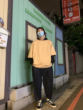 「VANS（バンズ）のアイテム（その他シューズ）」を使った、Weiさん（メンズ・176cm）の冬コーディネート