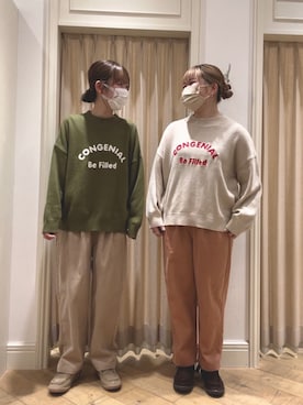 かーびぃさん（レディース・157cm）の秋コーディネート