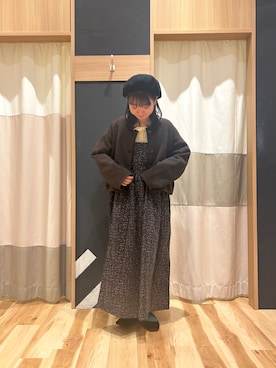「Samansa Mos2（サマンサ モスモス）のアイテム（ジャケット/アウター）」を使った、かーびぃさん（レディース・157cm）の秋コーディネート