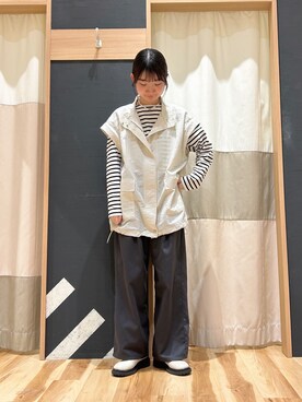 「ベストコーデ」｜「アイテム（ブルゾン）」を使った、かーびぃさん（レディース・157cm）の春コーディネート