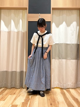 「サマンサ モスモス(Samansa Mos2)」｜かーびぃさん（レディース・157cm）の春コーディネート