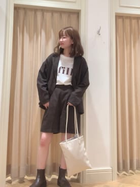 かーびぃさん（レディース・157cm）の秋コーディネート