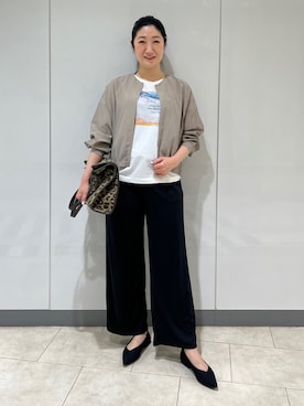 「オンオフ兼用」｜「アイテム（その他）」を使った、TOMOMIさん（レディース・165cm）の夏コーディネート