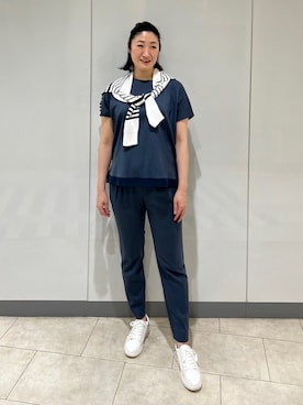 「デイリーカジュアル」｜「アイテム（その他）」を使った、TOMOMIさん（レディース・165cm）の春コーディネート