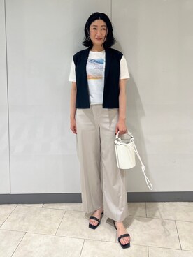 「オンオフ兼用」｜「アイテム（その他）」を使った、TOMOMIさん（レディース・165cm）の春コーディネート