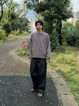 「Adoon plain（アドーンプレーン）のアイテム」を使った、もみさん（メンズ・176cm）の春コーディネート