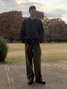 「アイテム（ボディバッグ/ウエストポーチ）」を使った、もみさん（メンズ・176cm）の秋コーディネート