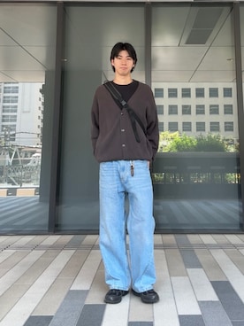 「アイテム（ボディバッグ/ウエストポーチ）」を使った、もみさん（メンズ・176cm）の春コーディネート