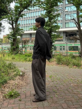 「EPNK（イーピーエヌケー）のアイテム」を使った、もみさん（メンズ・176cm）の春コーディネート