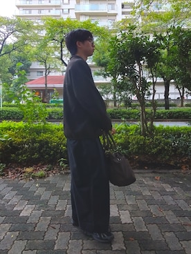 「アイテム（ボストンバッグ）」を使った、もみさん（メンズ・176cm）の秋コーディネート