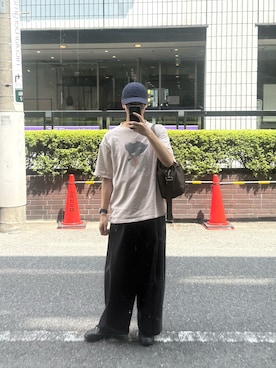 「アイテム（ボストンバッグ）」を使った、もみさん（メンズ・176cm・20代）の夏コーディネート