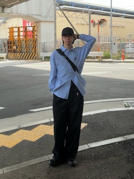 「Adoon plain（アドーンプレーン）のアイテム」を使った、もみさん（メンズ・176cm）の春コーディネート