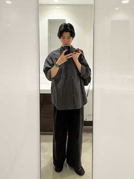 「アイテム（ボストンバッグ）」を使った、もみさん（メンズ・176cm）の秋コーディネート