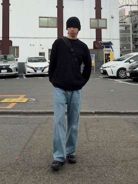 「Unblend（アンブレンド）のアイテム」を使った、もみさん（メンズ・176cm）の春コーディネート