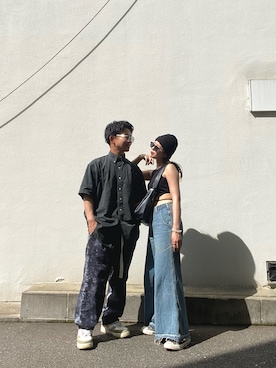 「SOMETHING（サムシング）のアイテム」を使った、bananaさん（レディース・155cm）の春コーディネート