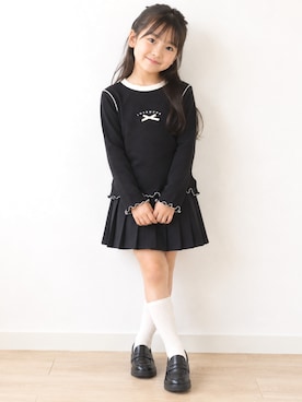「aimoha（アイモハ）のアイテム」を使った、aimoha-kids-さん（キッズ・110cm）の秋コーディネート