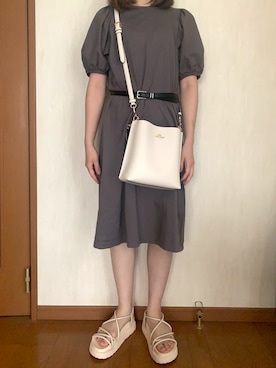 「COACH」｜「アイテム（ワンピース/ドレス）」を使った、aikaさん（レディース・157cm）の秋コーディネート