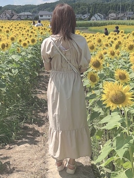 「GUワンピース」｜aikaさん（レディース・157cm）の夏コーディネート