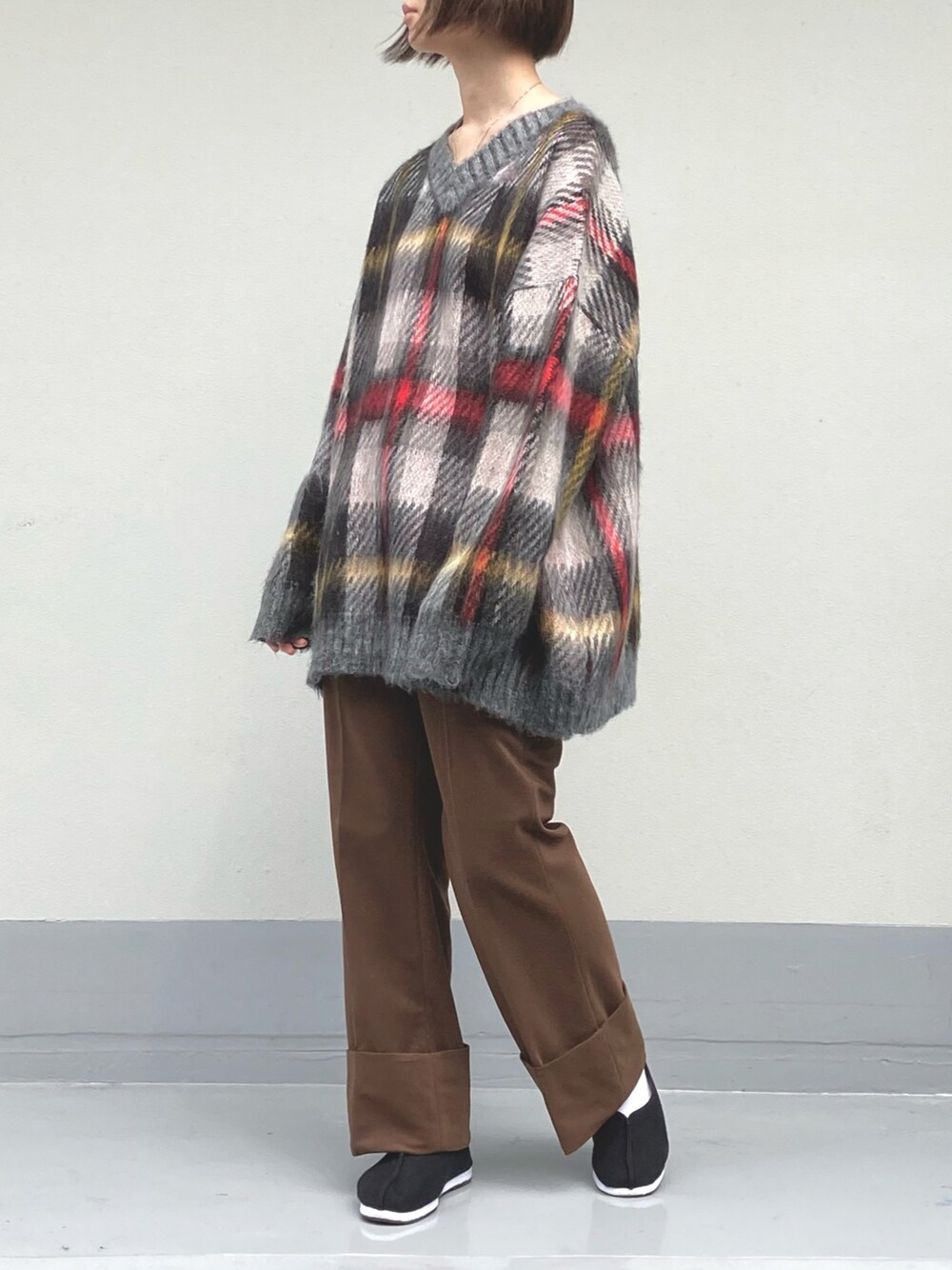 F/CE. （エフシーイー）の「F/CE. MOHAIR CHECK PO / エフシーイー 
