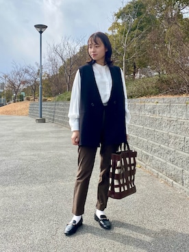 　AMIさん（レディース・158cm）の冬コーディネート