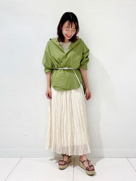 「アイテム（サンダル、その他）」を使った、　AMIさん（レディース・158cm）の夏コーディネート