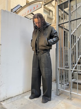 「アイテム（スタジャン）」を使った、KENTOさん（メンズ・178cm）の秋コーディネート