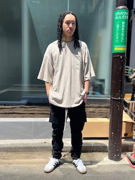 「A4A（エーフォーエー）のアイテム」を使った、KENTOさん（メンズ・178cm）の夏コーディネート