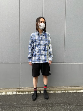 「WHITELAND（ホワイトランド）のアイテム（パンツ）」を使った、KENTOさん（メンズ・178cm）の夏コーディネート