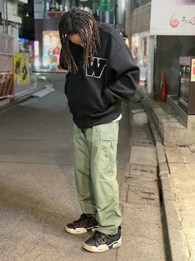 「WHITELAND（ホワイトランド）のアイテム（ブルゾン）」を使った、KENTOさん（メンズ・178cm）の冬コーディネート