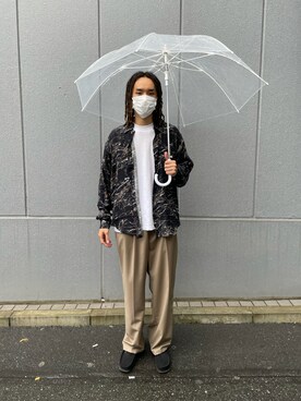 「DANKE SCHON（ダンケシェーン）のアイテム（スラックス）」を使った、KENTOさん（メンズ・178cm）の夏コーディネート