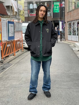 「A4A（エーフォーエー）のアイテム」を使った、KENTOさん（メンズ・178cm）の春コーディネート