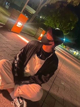 「HOOK（フック）のアイテム（帽子）」を使った、😈たくみ😈さん（メンズ・178cm）の秋コーディネート