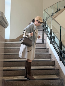 「23区（ニジュウサンク）のアイテム」を使った、2003さん（レディース・157cm）の冬コーディネート