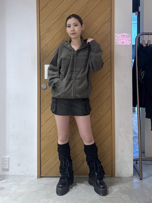 セール】GATHERED LACE UP LEG WARMER（レッグウォーマー）｜X-girl