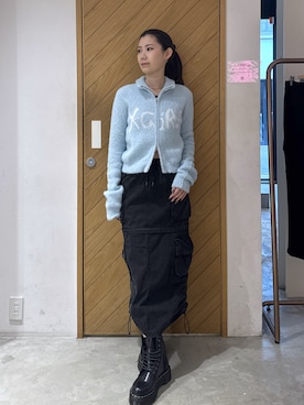 「X-girl（エックスガール）のアイテム」を使った、aykさん（レディース・161cm）の秋コーディネート