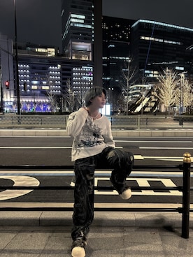 「韓国コーデ」｜「アイテム（ブーツ）」を使った、pradox.xlvさん（メンズ・172cm）の冬コーディネート