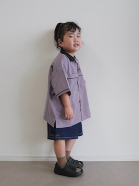 「riziere（リジェール）のアイテム」を使った、とりしゅりさん（キッズ・100cm）の夏コーディネート