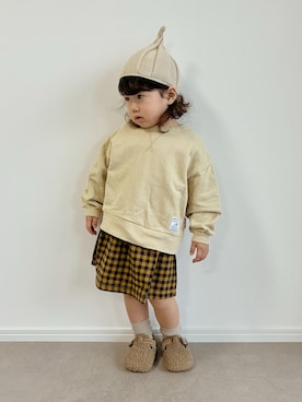 「アイテム（スウェット）」を使った、とりしゅりさん（キッズ・100cm）の秋コーディネート