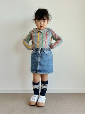 「ZARA KIDSのアイテム」を使った、とりしゅりさん（キッズ・100cm）の春コーディネート