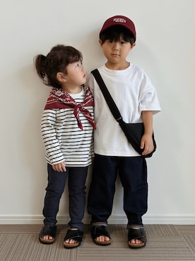 「アイテム（パンツ）」を使った、とりしゅりさん（キッズ・100cm）の夏コーディネート