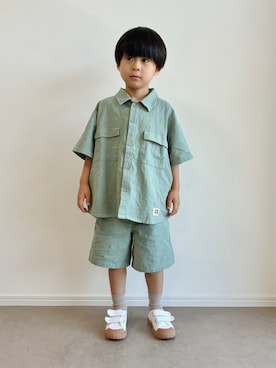 「アイテム（セットアップ）」を使った、とりしゅりさん（キッズ・110cm）の春コーディネート
