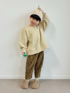 「アイテム（スウェット）」を使った、とりしゅりさん（キッズ・100cm）の秋コーディネート