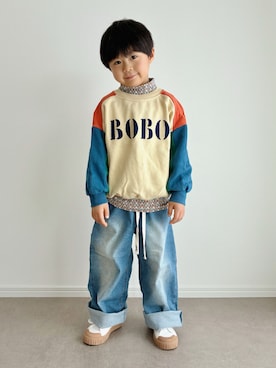 「pairmanon（ペアマノン）のアイテム」を使った、とりしゅりさん（キッズ・100cm）の冬コーディネート