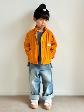 「アイテム（シューズ）」を使った、とりしゅりさん（キッズ・100cm）の秋コーディネート