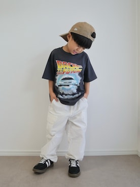 「devirock（デビロック）のアイテム（シューズ）」を使った、とりしゅりさん（キッズ・110cm）の夏コーディネート