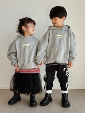 「devirock（デビロック）のアイテム」を使った、とりしゅりさん（キッズ・100cm）の春コーディネート